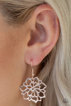 Load image into Gallery viewer, Paparazzi Darling Dahlia - Rose Gold - Earrings - $5 Jewelry With Ashley Swint