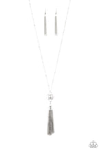 Load image into Gallery viewer, Paparazzi Diva Dance Party - White - Necklace &amp; Earrings - $5 Jewelry with Ashley Swint