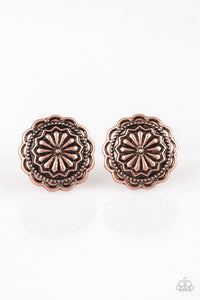 Paparazzi Durango Desert - Copper - Post Earrings - $5 Jewelry with Ashley Swint