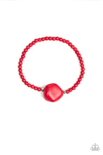 Load image into Gallery viewer, Paparazzi Eco Eccentricity - Red - Fiery Stone - Stretchy Band Bracelet - $5 Jewelry With Ashley Swint