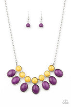 Load image into Gallery viewer, Paparazzi Environmental Impact - Purple - and Yellow stone Beads - Necklace &amp; Earrings - $5 Jewelry with Ashley Swint