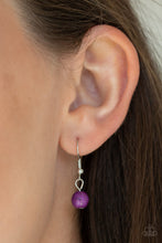 Load image into Gallery viewer, Paparazzi Environmental Impact - Purple - and Yellow stone Beads - Necklace &amp; Earrings - $5 Jewelry with Ashley Swint