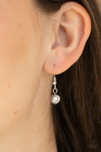 Paparazzi Ever Rebellious - Blue - Glistening Silver Chains - Necklace & Earrings - $5 Jewelry with Ashley Swint