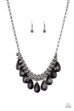 Load image into Gallery viewer, Paparazzi Fashionista Flair - Black - Gunmetal Beads - Necklace &amp; Earrings - $5 Jewelry with Ashley Swint