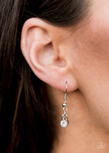 Load image into Gallery viewer, Paparazzi GLOW-Getter Glamour - White - Necklace &amp; Earrings - $5 Jewelry with Ashley Swint