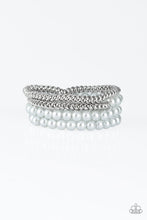 Load image into Gallery viewer, Paparazzi Industrial Incognito - Silver - Set of 4 - Stretchy Band Bracelets - $5 Jewelry With Ashley Swint