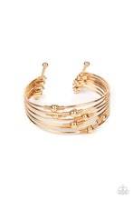 Load image into Gallery viewer, Paparazzi Industrial Intricacies - Gold - Bracelet - $5 Jewelry with Ashley Swint