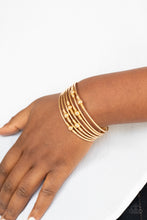 Load image into Gallery viewer, Paparazzi Industrial Intricacies - Gold - Bracelet - $5 Jewelry with Ashley Swint