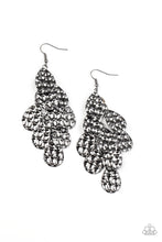 Load image into Gallery viewer, Paparazzi Instant Incandescence - Black - Honeycomb Patterns - Teardrop Earrings - $5 Jewelry with Ashley Swint