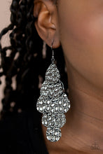 Load image into Gallery viewer, Paparazzi Instant Incandescence - Black - Honeycomb Patterns - Teardrop Earrings - $5 Jewelry with Ashley Swint