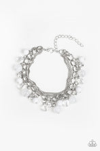 Load image into Gallery viewer, Paparazzi Let Me SEA! - White Rhinestones - Silver Bracelet - $5 Jewelry With Ashley Swint