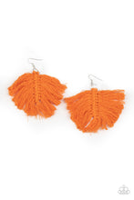 Load image into Gallery viewer, Paparazzi Macrame Mamba - Orange - Threaded Tassels - Earrings - $5 Jewelry with Ashley Swint