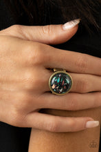 Load image into Gallery viewer, Paparazzi Marble Mosaic - Brass - Ring - $5 Jewelry with Ashley Swint
