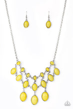 Load image into Gallery viewer, Paparazzi Mermaid Marmalade - Yellow Gems - Necklace &amp; Earrings - $5 Jewelry with Ashley Swint