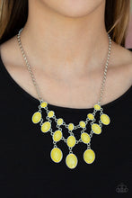 Load image into Gallery viewer, Paparazzi Mermaid Marmalade - Yellow Gems - Necklace &amp; Earrings - $5 Jewelry with Ashley Swint