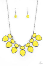 Load image into Gallery viewer, Paparazzi Modern Masquerade - Yellow - Teardrop Beads - Necklace &amp; Earrings - $5 Jewelry with Ashley Swint