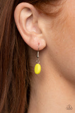 Load image into Gallery viewer, Paparazzi Modern Masquerade - Yellow - Teardrop Beads - Necklace &amp; Earrings - $5 Jewelry with Ashley Swint