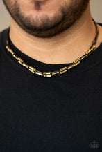 Load image into Gallery viewer, Paparazzi Moto Maverick - Brown - Gold Beads - Urban Necklace - $5 Jewelry With Ashley Swint