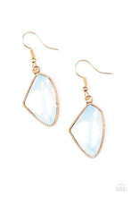 Load image into Gallery viewer, Paparazzi Mystic Mist - Gold - White Gem Earrings - $5 Jewelry With Ashley Swint