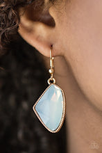 Load image into Gallery viewer, Paparazzi Mystic Mist - Gold - White Gem Earrings - $5 Jewelry With Ashley Swint