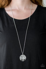Load image into Gallery viewer, Paparazzi Naturally Nirvana - White Rock - Silver Tree of Life Pendant - Necklace &amp; Earrings - $5 Jewelry with Ashley Swint