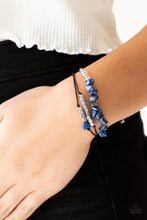Load image into Gallery viewer, Paparazzi Nature Novice - Blue Stone - Sliding Knot Bracelet - $5 Jewelry With Ashley Swint