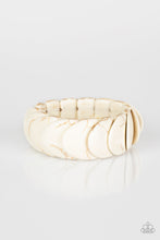 Load image into Gallery viewer, Paparazzi Nomadic Nature - White Stones - Stretchy Band Bracelet - $5 Jewelry With Ashley Swint