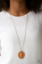 Load image into Gallery viewer, Paparazzi Rancho Roamer - Orange Stones - Silver Necklace &amp; Earrings - $5 Jewelry with Ashley Swint