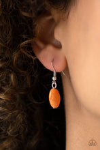 Load image into Gallery viewer, Paparazzi Rancho Roamer - Orange Stones - Silver Necklace &amp; Earrings - $5 Jewelry with Ashley Swint