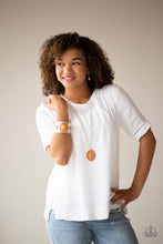 Load image into Gallery viewer, Paparazzi Rancho Roamer - Orange Stones - Silver Necklace &amp; Earrings - $5 Jewelry with Ashley Swint