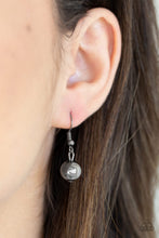 Load image into Gallery viewer, Paparazzi Rebels Have More Fun - Black - Gunmetal Beads, Hoop Textured - Necklace &amp; Earrings - $5 Jewelry with Ashley Swint