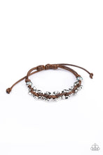 Load image into Gallery viewer, Paparazzi   Ride The Rails - Brown - Sliding Knot Bracelet - $5 Jewelry with Ashley Swint
