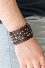 Load image into Gallery viewer, Paparazzi Road Rage - Brown - Leather Urban Snap Bracelet - $5 Jewelry With Ashley Swint