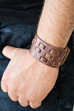Load image into Gallery viewer, Paparazzi Rodeo Rampage - Brown Leather Band - Snap Bracelet - $5 Jewelry With Ashley Swint