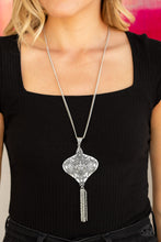 Load image into Gallery viewer, Paparazzi Rural Remedy - Silver - Studded Ornate Detail Pendant - Necklace &amp; Earrings - $5 Jewelry with Ashley Swint