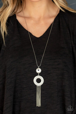 Paparazzi Sassy As They Come - White - Necklace & Earrings - Life of the Party Exclusive June 2020 - $5 Jewelry with Ashley Swint