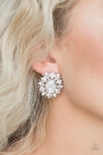 Load image into Gallery viewer, Paparazzi Serious Star Power - White Rhinestones - POST Earrings - $5 Jewelry with Ashley Swint