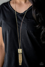 Load image into Gallery viewer, Paparazzi Shimmer Sensei - Gold - Necklace &amp; Earrings - $5 Jewelry with Ashley Swint