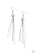 Load image into Gallery viewer, Paparazzi SLEEK-ing Revenge - Silver - Ball Chains - Earrings - $5 Jewelry with Ashley Swint