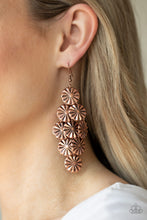 Load image into Gallery viewer, Paparazzi Star Spangled Shine - Copper - Star Patterns - Earrings - $5 Jewelry with Ashley Swint