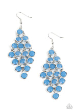 Load image into Gallery viewer, Paparazzi With ALL Dew Respect - Blue - Earrings - $5 Jewelry with Ashley Swint