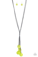 Load image into Gallery viewer, Paparazzi Tidal Tassels - Green - Necklace &amp; Earrings - $5 Jewelry with Ashley Swint