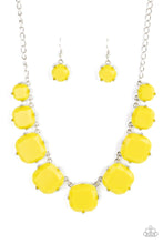 Load image into Gallery viewer, Paparazzi Prismatic Prima Donna - Yellow - Necklace &amp; Earrings - $5 Jewelry with Ashley Swint