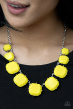 Load image into Gallery viewer, Paparazzi Prismatic Prima Donna - Yellow - Necklace &amp; Earrings - $5 Jewelry with Ashley Swint