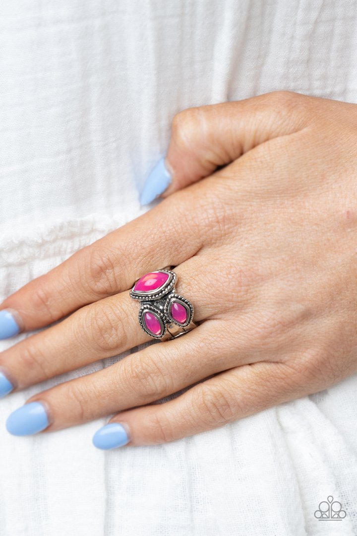 Paparazzi The Charisma Collector - Pink - Ring - $5 Jewelry with Ashley Swint