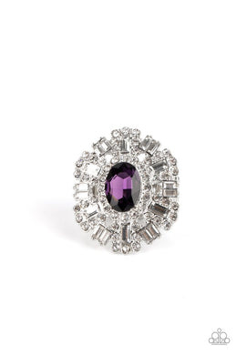 Paparazzi Iceberg Ahead - Purple - Ring - $5 Jewelry with Ashley Swint