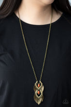 Load image into Gallery viewer, Paparazzi Summer SOUL-stice - Brown - Brass Necklace &amp; Earrings - $5 Jewelry with Ashley Swint