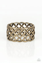 Load image into Gallery viewer, Paparazzi The Big BLOOM - Brass - Stretchy Band - Bracelet - $5 Jewelry With Ashley Swint