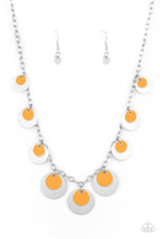 Load image into Gallery viewer, PRE-ORDER - Paparazzi The Cosmos Are Calling - Orange - Necklace &amp; Earrings - $5 Jewelry with Ashley Swint