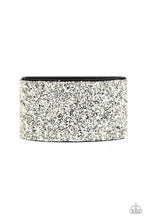 Load image into Gallery viewer, Paparazzi The Halftime Show - Silver - Rhinestones / Leather - Bracelet - Life of the Party Exclusive - January 2020 - $5 Jewelry with Ashley Swint